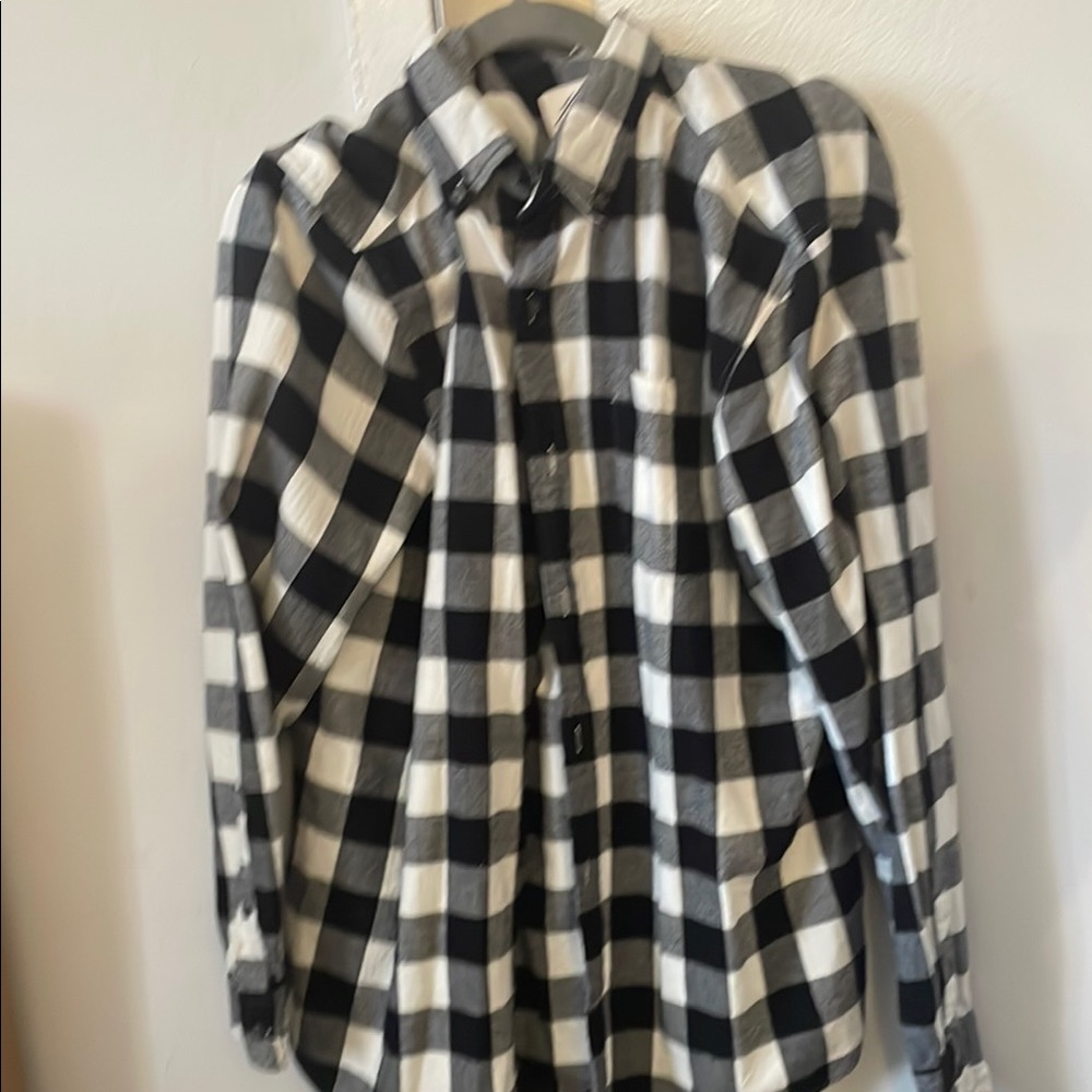 Black and White Checkered Shirt